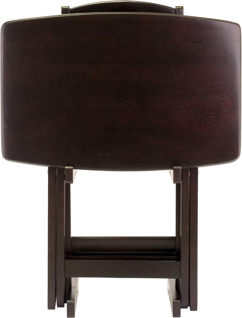 Winsome Dylan Set of 4 Oversized Foldable Snack Tables, Espresso, 26"