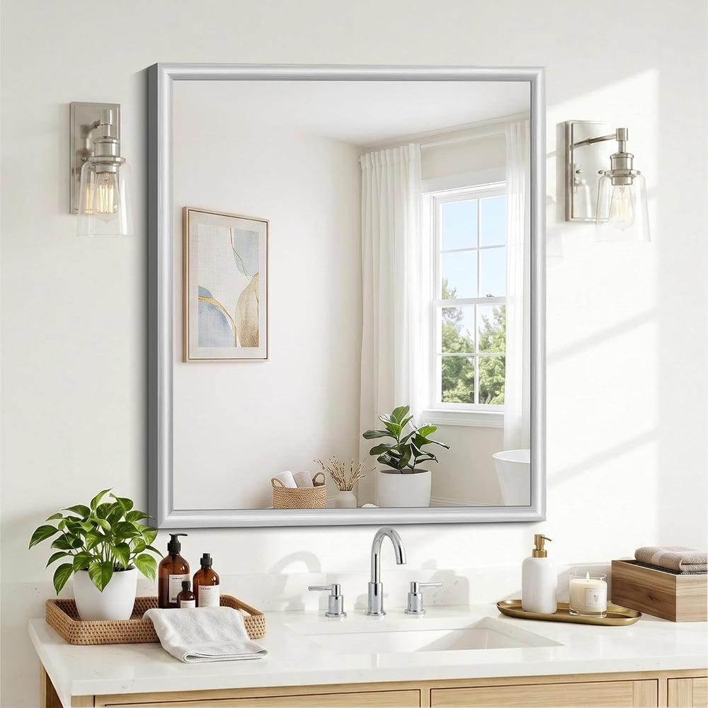 FORBATH Bathroom Mirror for Over Sink, 24x30 Inch Silver Vanity Mirror