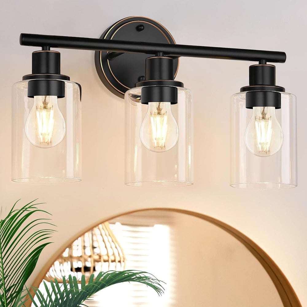 Oil Rubbed Bronze 3-light Bathroom Vanity Light Fixture Over Mirror Sink