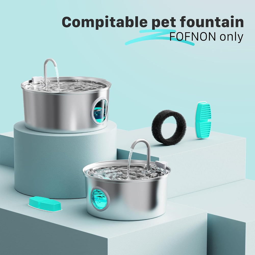 FOFNON Cat Fountain Replacement Filters: 24 Pet Fountain Filter for FOFNON Ca...