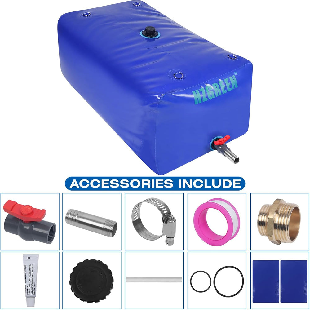 Water Bladder 1000L/260G Water Tank Storage Container Foldable Portable Large...