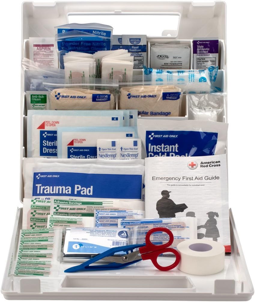 First Aid Only 9161-RC American Red Cross Deluxe Family First Emergency First...