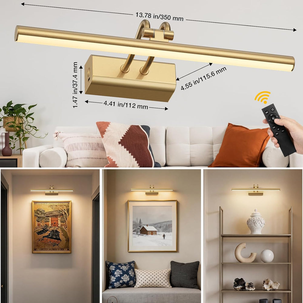 Picture Light for Wall Set of 2, Gold
