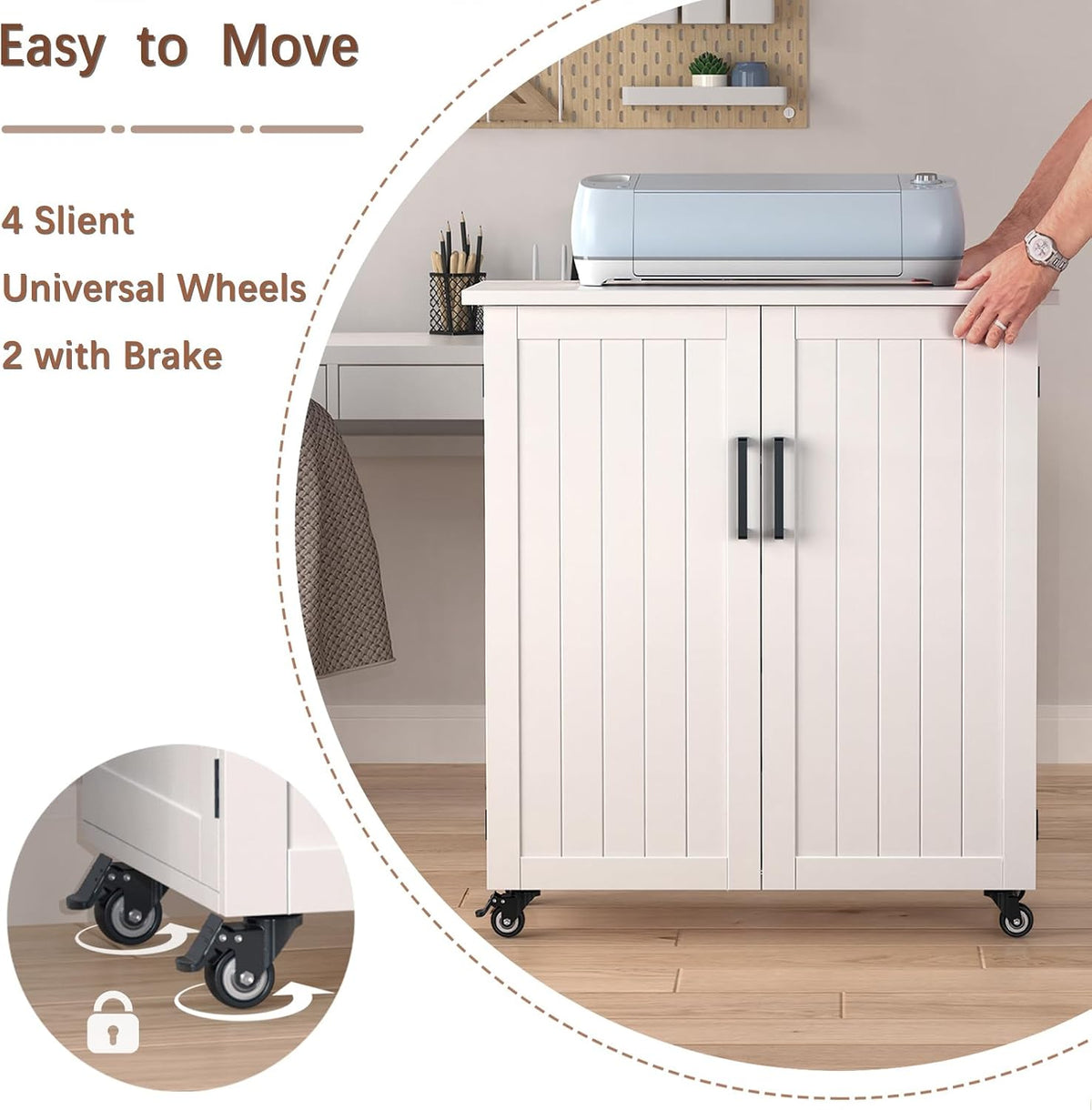 gdlf craft cart compatible with cricut, rolling storage, package contents