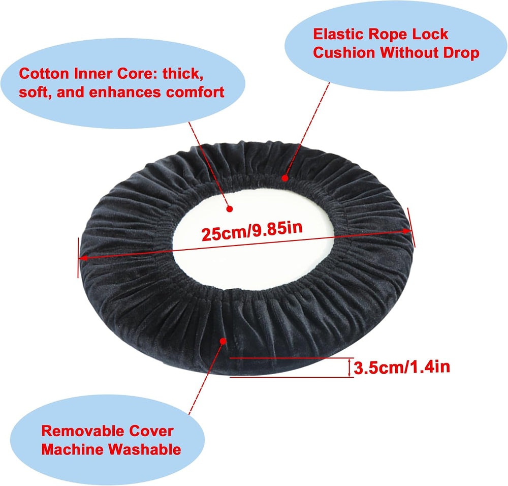 ALEVMOOM Upgraded 19.7" Collapsible Stool + 1.38" Thicker Cushion, ...