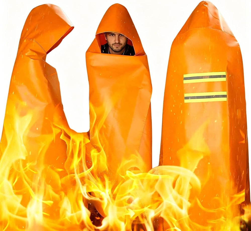 Fire Escape Cloak, Extra Big, Emergency Used as A Fire Blanket, for Home