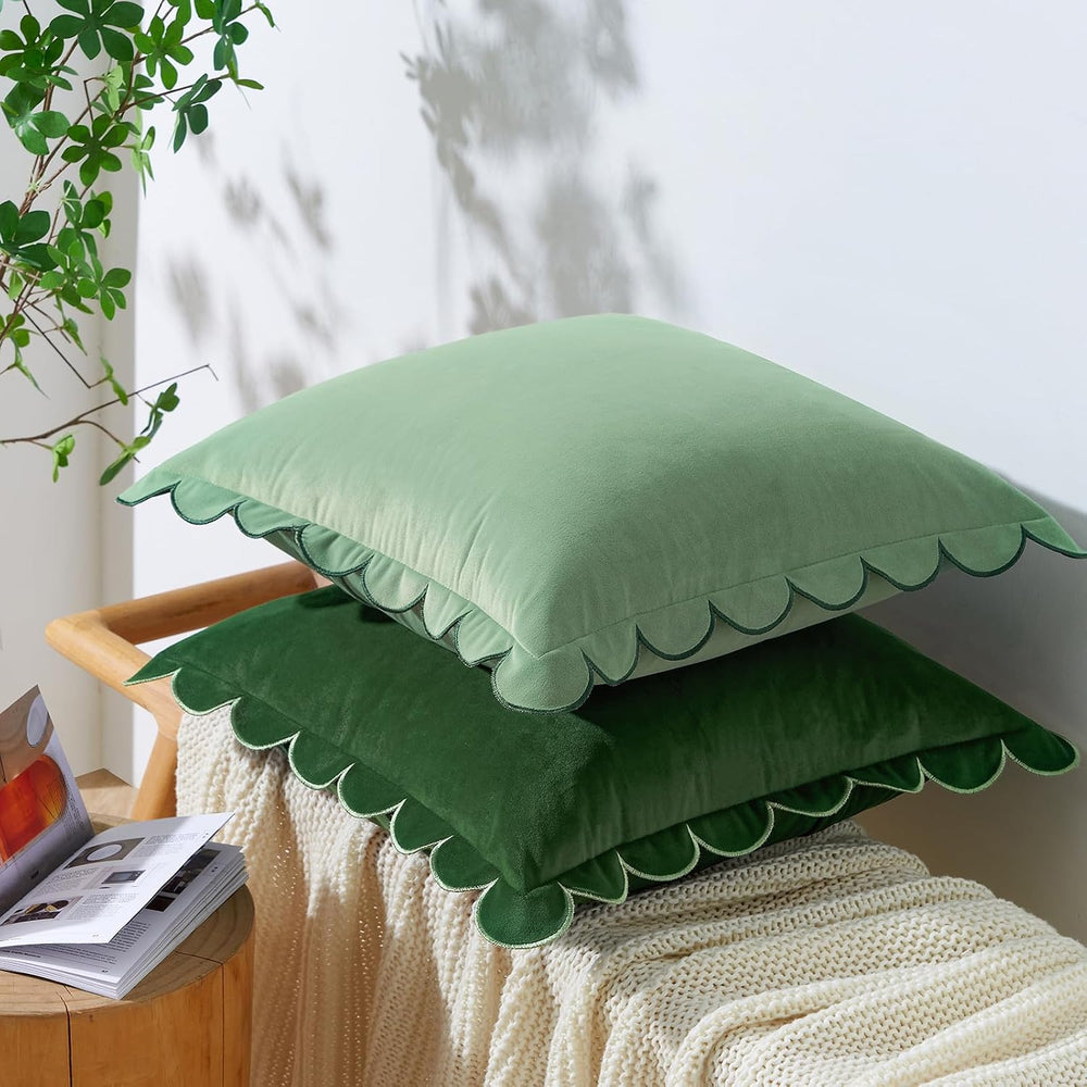 MONDAY MOOSE Decorative Throw Pillow Covers Cushion Cases, Set of 2 Soft Velv...