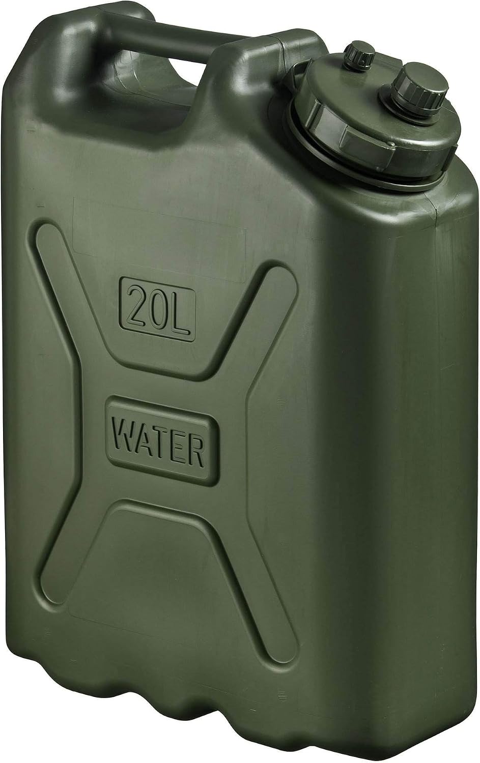 Scepter 3 Pack Portable Military Style Water Container, 5 Gallon, Green