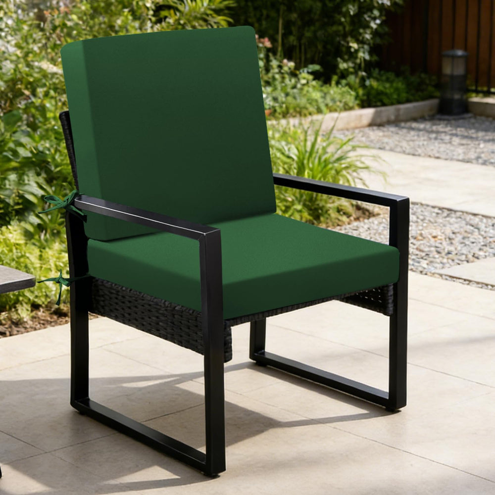 Outdoor Chair Cushions Set of 2, 22x22x3Inch Waterproof & Fade Resistant ...