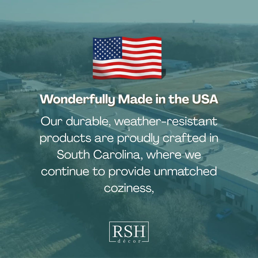 RSH DÉCOR Indoor Outdoor 2" Foam Bench Cushion with Ties | 41" x 20...