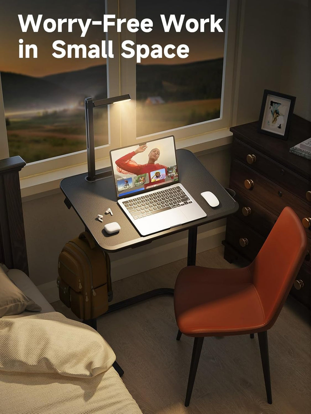 SAIJI XXL Extra Large Sturdy TV Tray Table, Laptop Desk for Couch