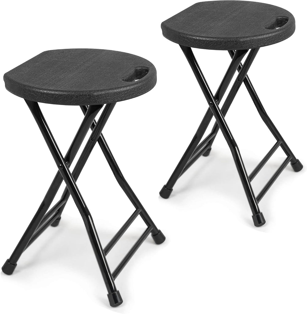 COOZMENT Folding Stool with Handle, Folding Chair,Folding Bar Stool with Non-...