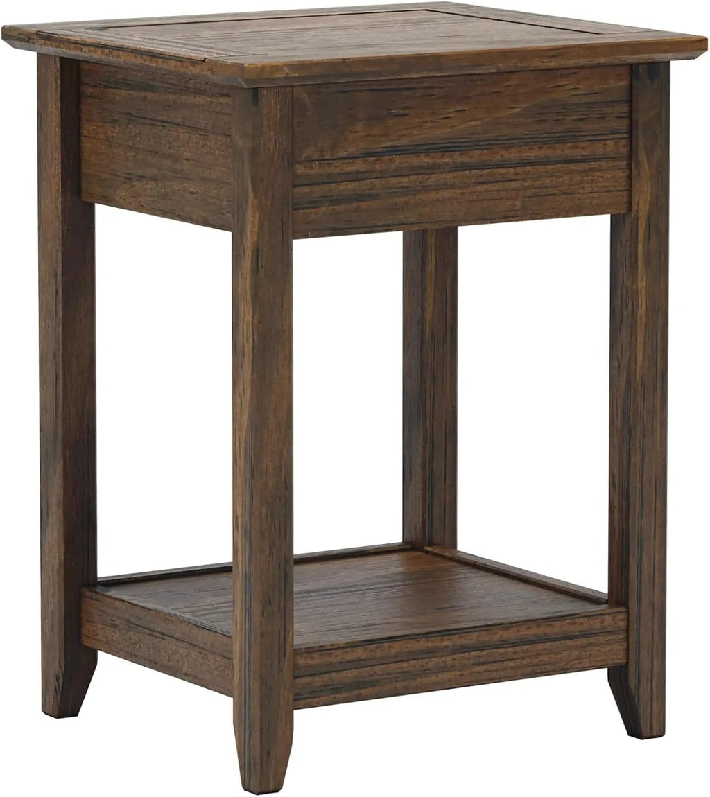 greenport end table - brushed walnut, package contents