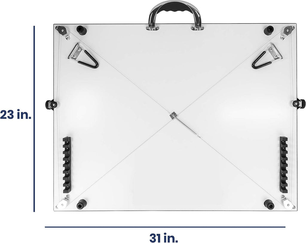 Pacific Arc Table Top PXB Drawing Board with Parallel Bar, White, 23 inches by 31 inches