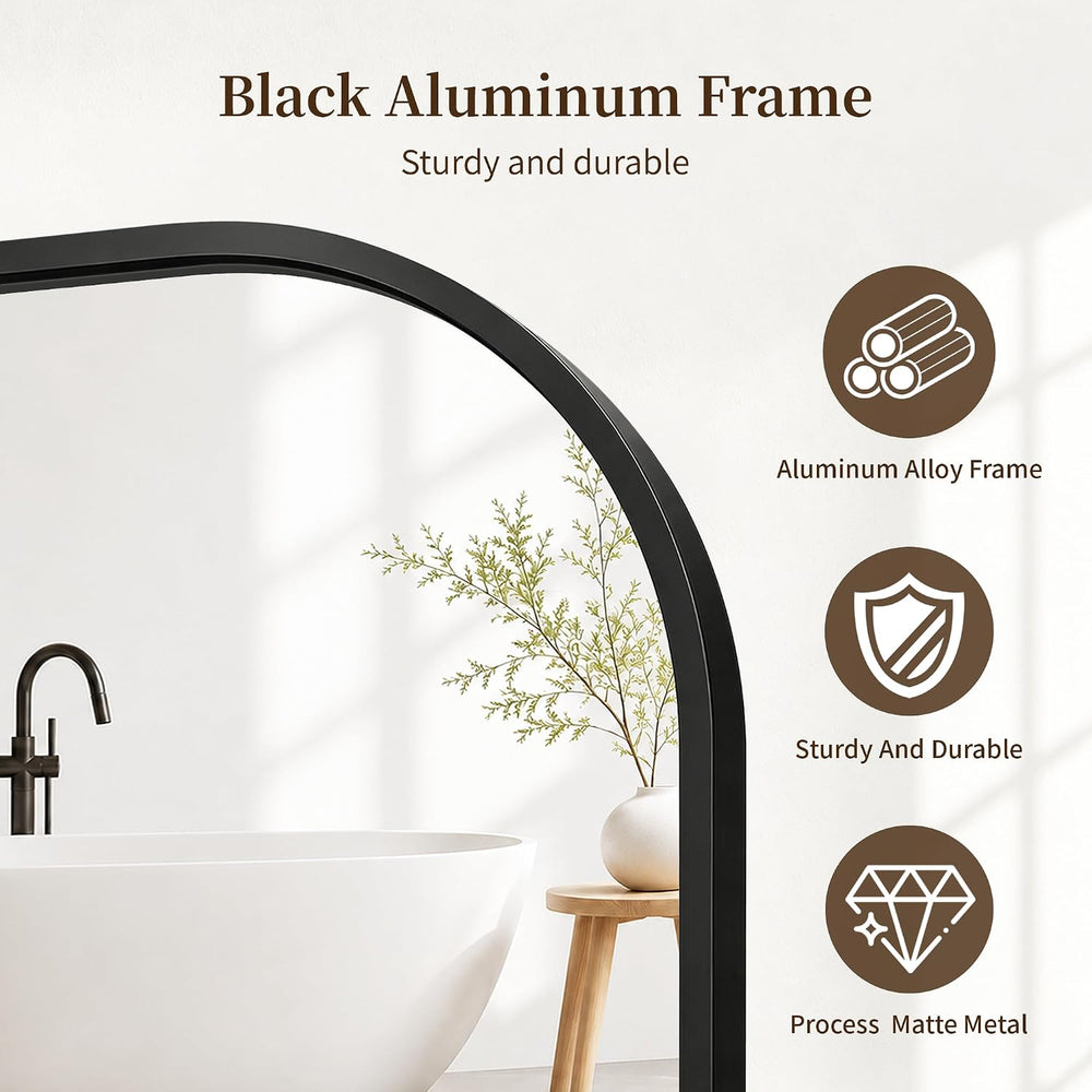 FICTOR 2 Pack 36" x 24" Bathroom Vanity Mirror for Over Sink, Black