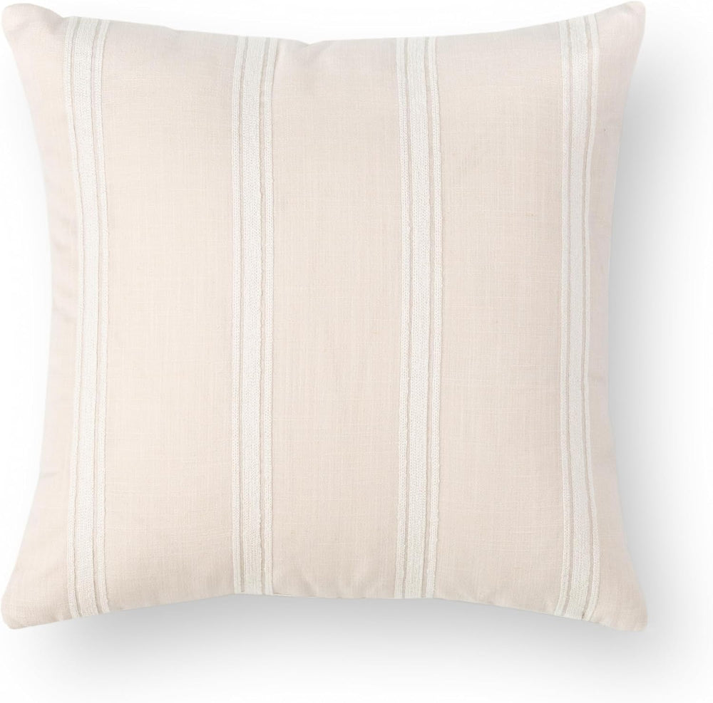 Crumbs Home Modern Farmhouse Fall Linen Indoor Outdoor Throw Pillow Cover Onl...