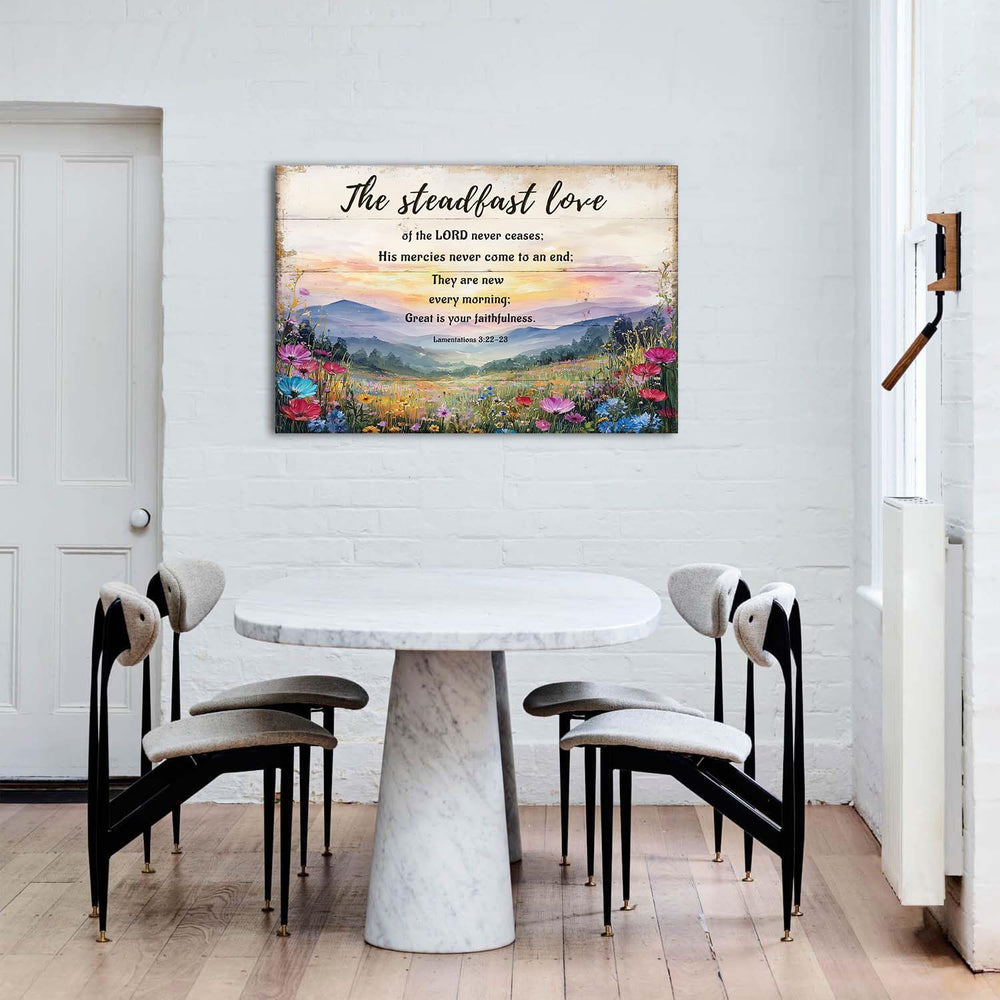 Wildflower Christian Wall Art Lamentations 3 Floral Scripture Wall Decor