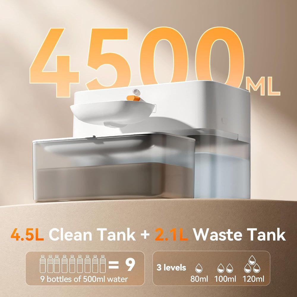 Meowant Cat Water Fountain Filterless Wastewater Separation, Sensor Mode