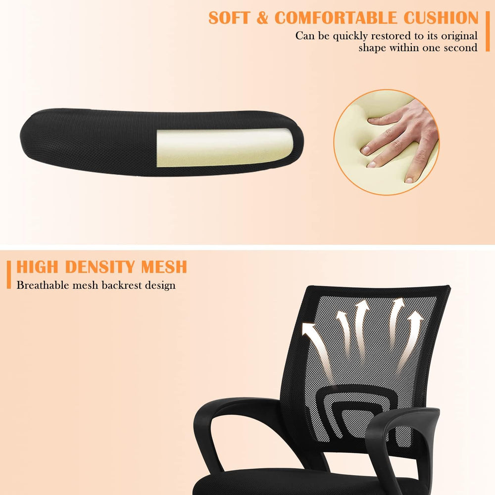Mesh Computer Chair Home Office Chair Ergonomic Desk Chair with Lumbar Suppor...