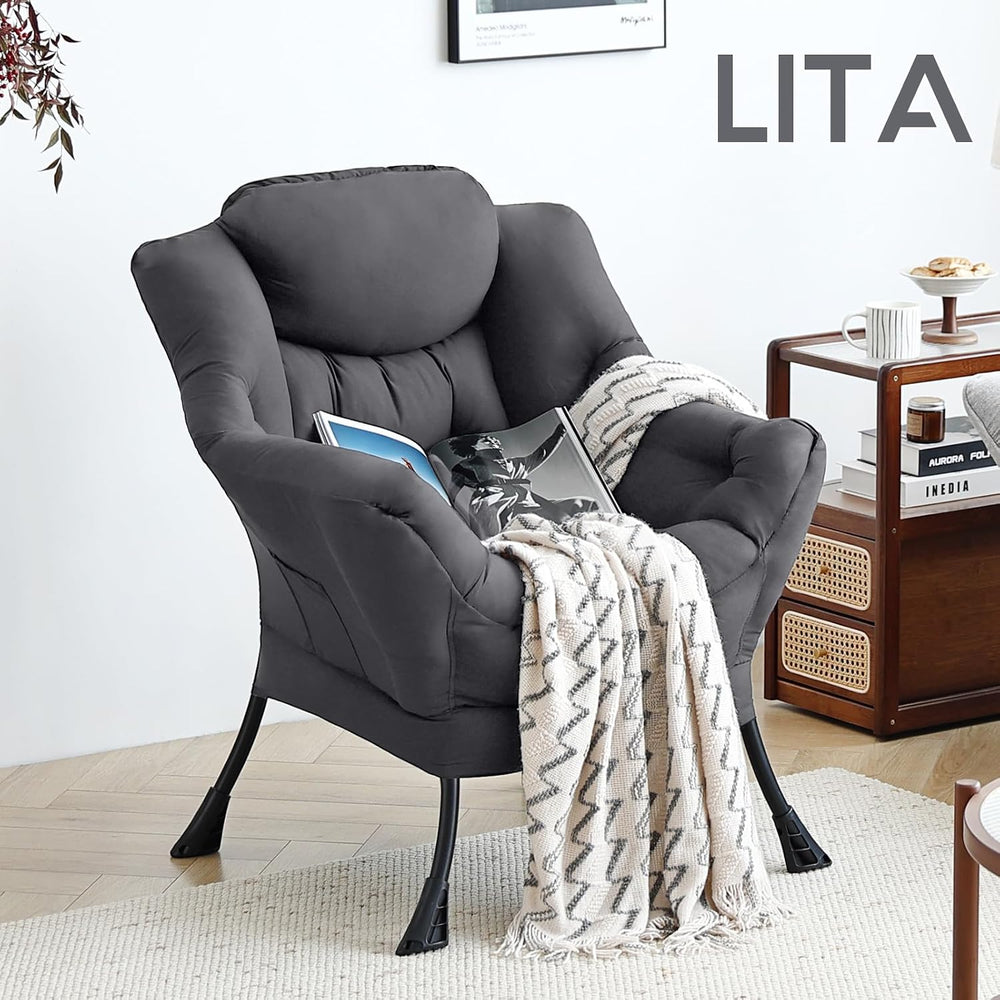 LITA Lazy Chair Comfy Accent Reading Chair