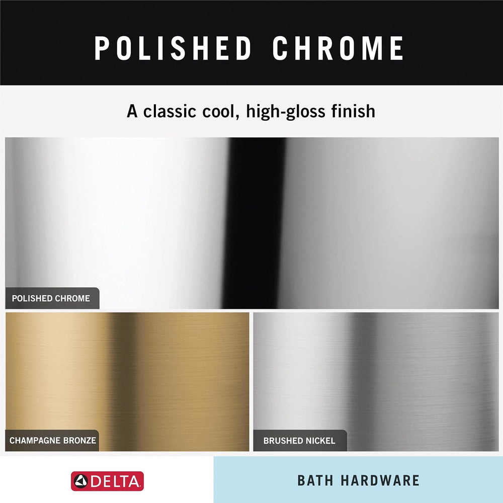 DELTA Dryden 18 inch Towel Bar, Chrome, Bathroom Accessories, 75118