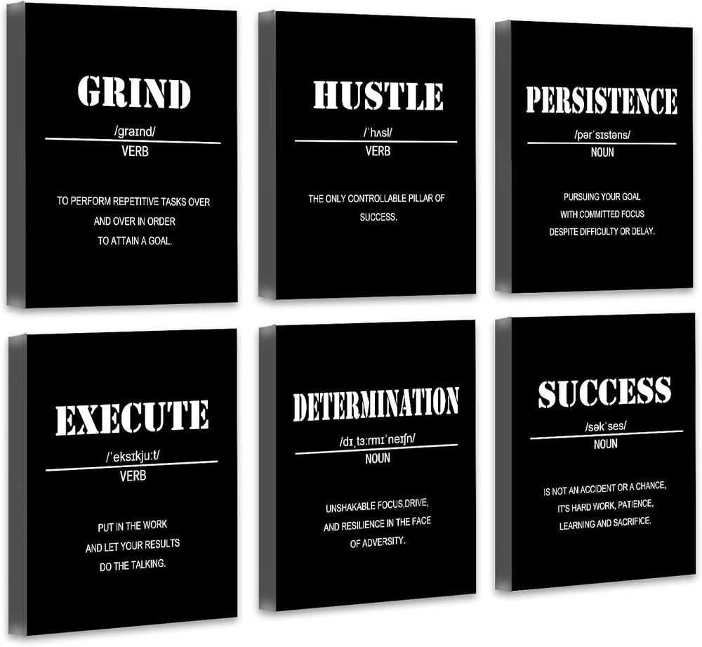 Drsoum Inspirational Office Wall Art - Motivational Quotes for Living Room - ...