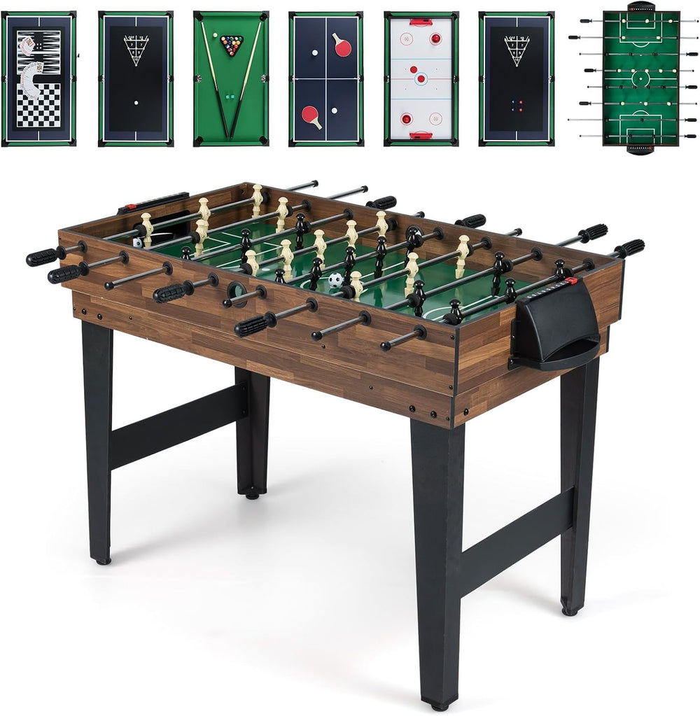 Goplus 10-in-1 Combination Multi Game Table Set, Adult Size Combo Game Table ...