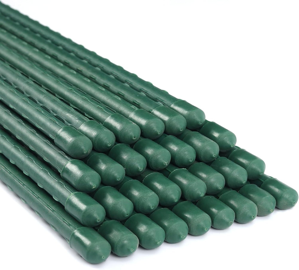 25 Pack 55 Inch Tall Plant Stakes for Tomatoes & Climbing Plants