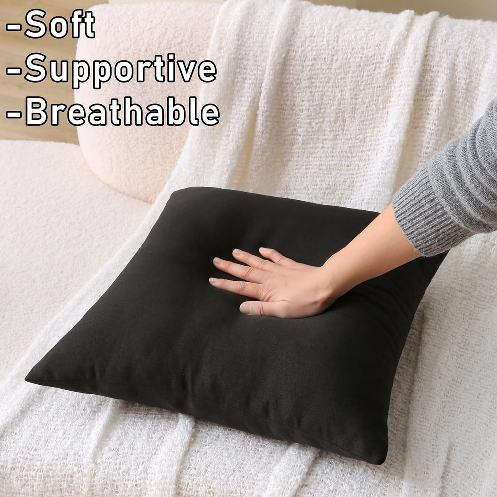 Outdoor Throw Pillows with Inserts, Waterproof Pillows for Outdoor Seating, S...