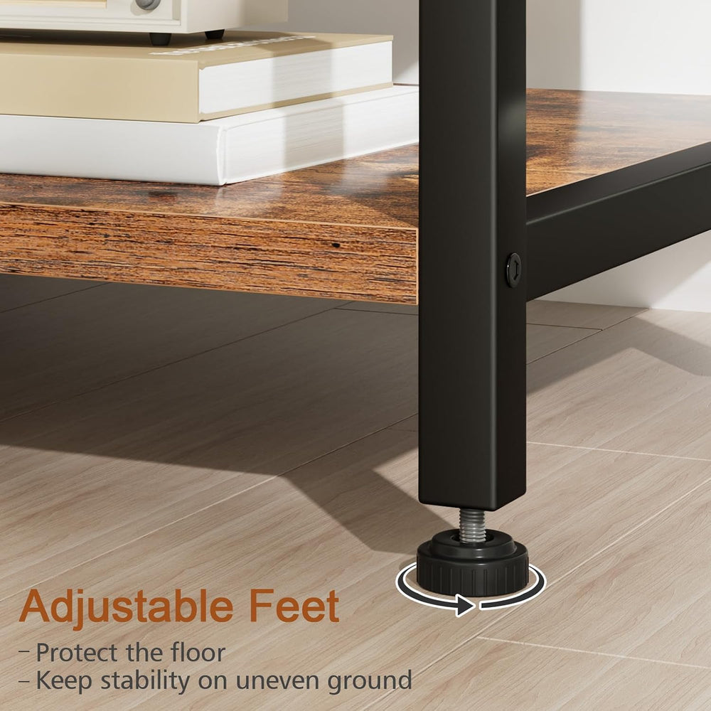 LOAKEKEL Small End Tables Set of 2, Side Table with Charging Station