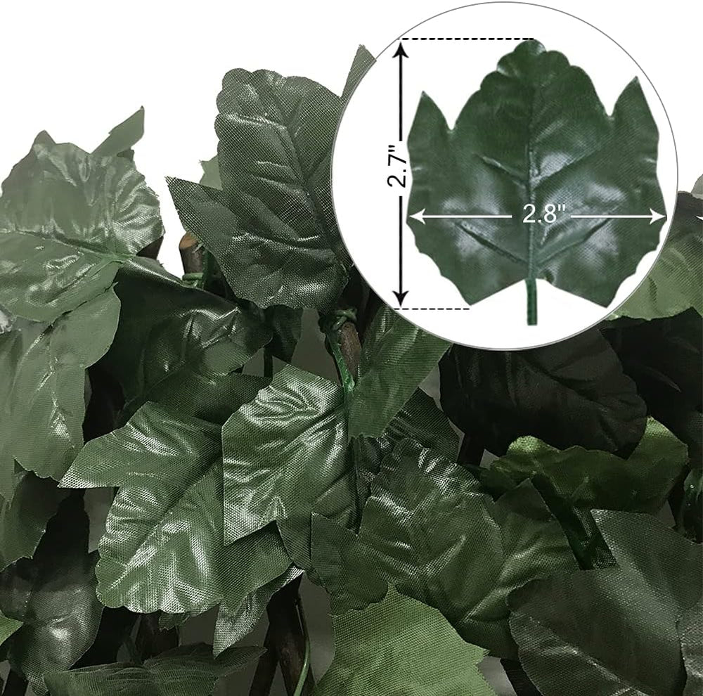 Expandable Fence Privacy Screen for Balcony Patio Outdoor,Decorative Faux Ivy...