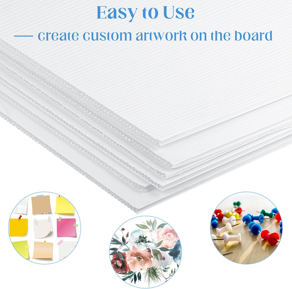 Aneco 6 Pack Corrugated Plastic Sheets 24 x 36 Inch Waterproof Blank Yard Sig...