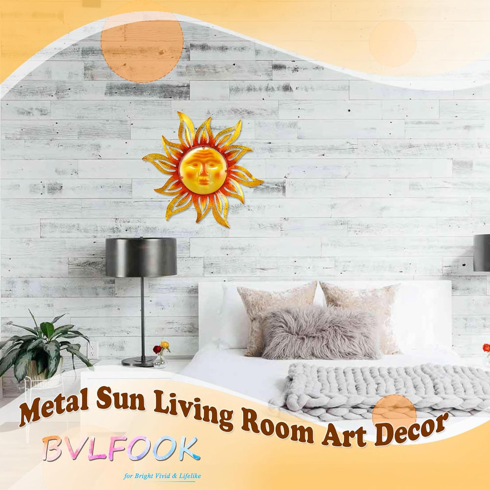 Metal Sun Outdoor Wall Art Decor Hanging Weird Decor Wall Art