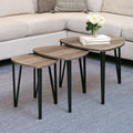 Lakeside Set of 3 Triangular Nesting Tables