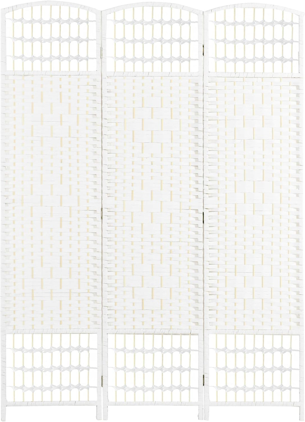 HOMCOM 3 Panel Room Divider, Folding Privacy Screen, 5.6', White