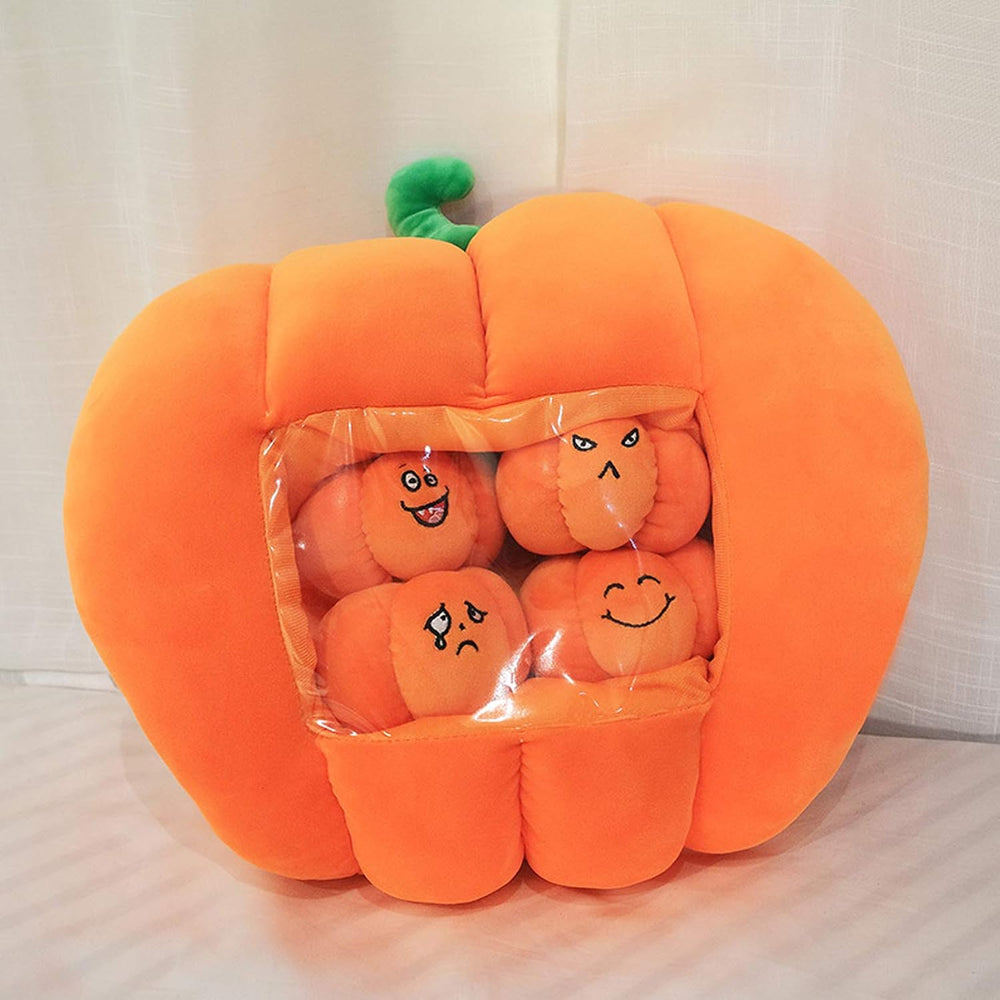 REFAHB Stuffed Pumpkin Fluffy Pumpkin Plush Durable Halloween Pumpkins Decora...