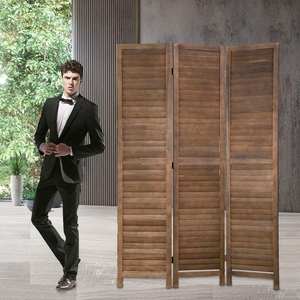 Room Dividers and Folding Privacy Screens, 3 Panel 69 Inch Tall Portable Room...