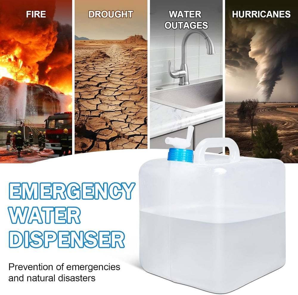 ASEVAT [2 Pack] 5.3 Gallon /20L Collapsible Water Container with Spigot &...