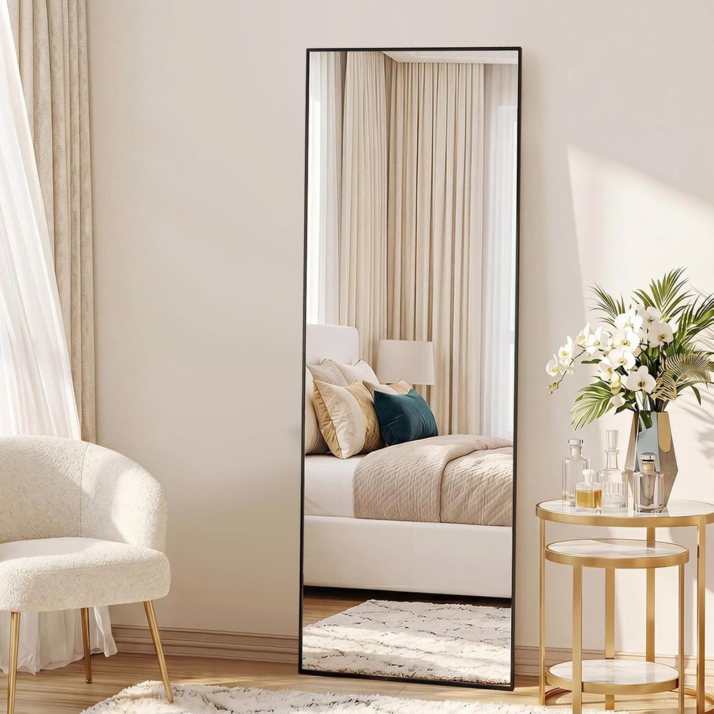 Sweetcrispy 56"x15" Full Length Mirror, Standing Full Body Mirror, ...