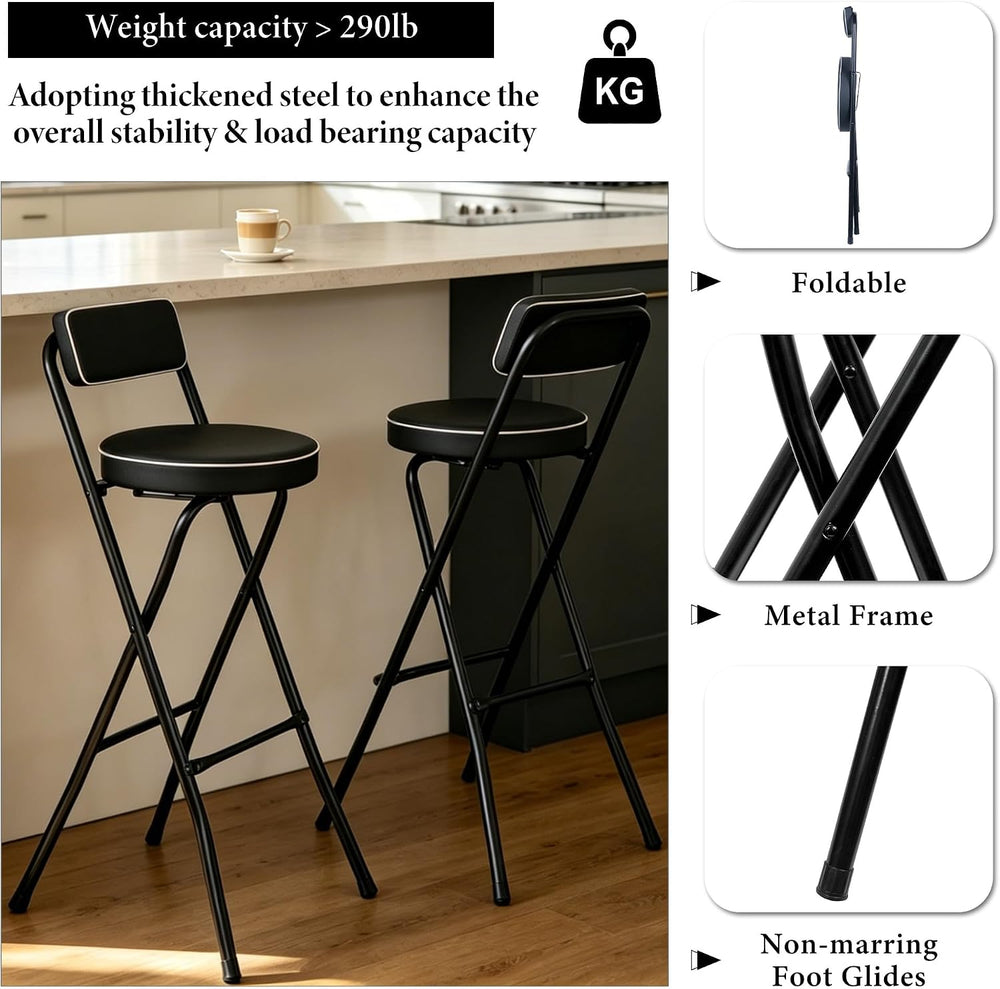 Folding Bar Stool Tall Folding Stool Foldable Stool Portable