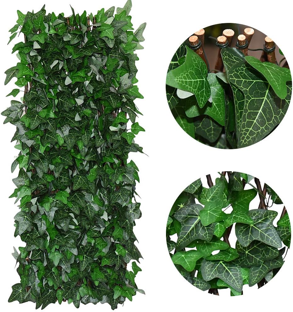 GLANT Expandable Fence Privacy Screen for Balcony Patio Outdoor,Decorative Fa...