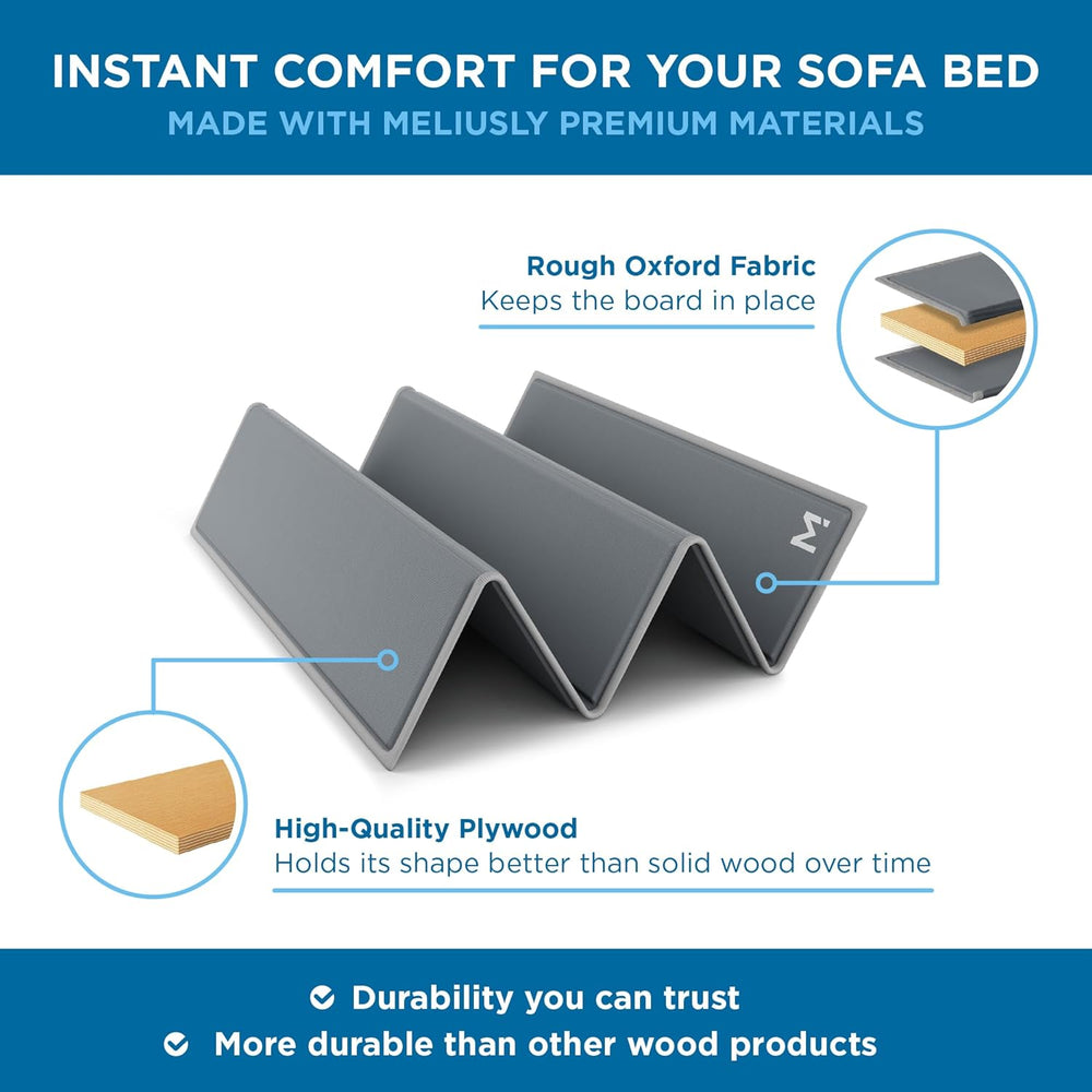 Meliusly Sleeper Sofa Bed Support Board Queen (60x48) - Heavy Duty Wood