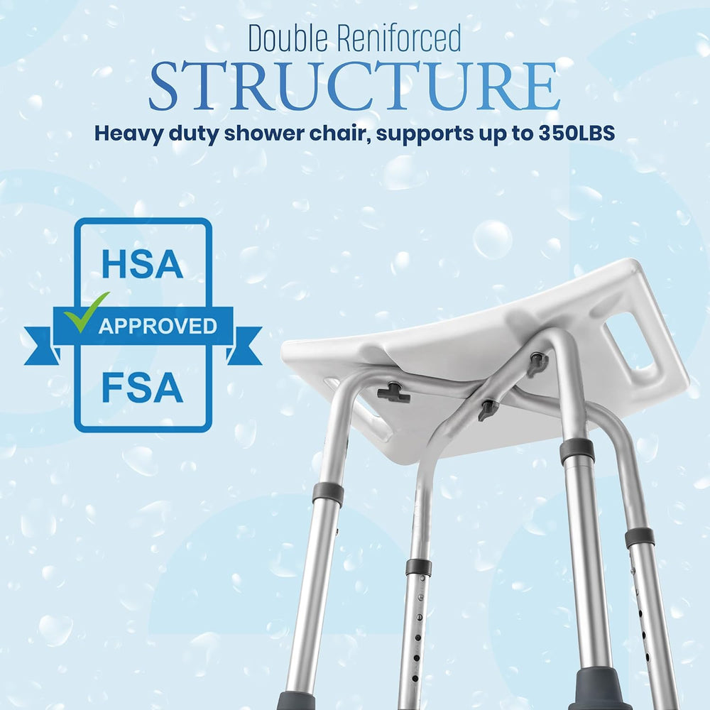 Dr Kay's Shower Chair for Inside Shower Bench for Bathtub 350lb Support