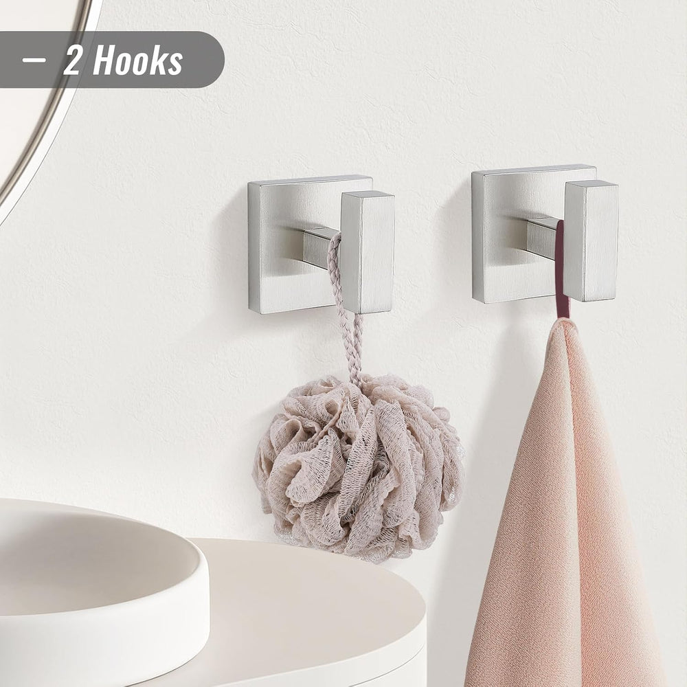 YACVCL Towel Bar Set, 5 Pieces Bathroom Hardware Set Brushed Nickel Bathroom ...