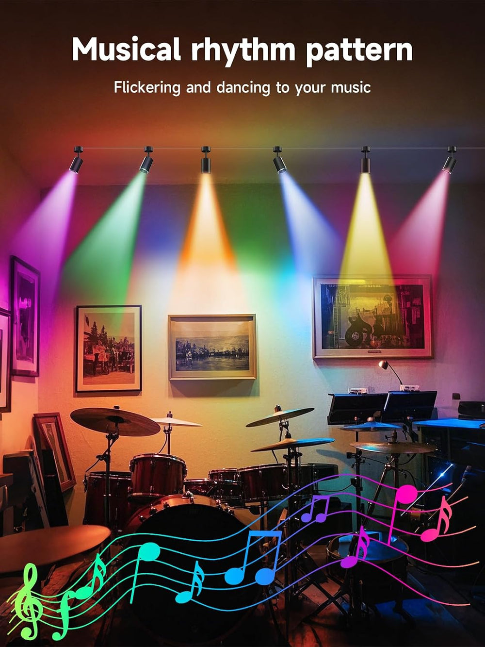 Tyute RGB Spotlight Indoor, Color Changing LED Uplighting Accent Spot Light