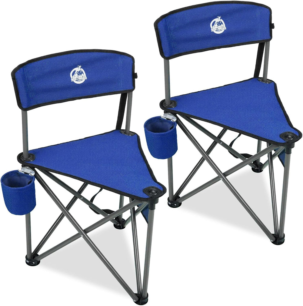 Northroad 2 Pack Tripod Camping Chairs, Portable 3 Legged Folding Tripod Stoo...