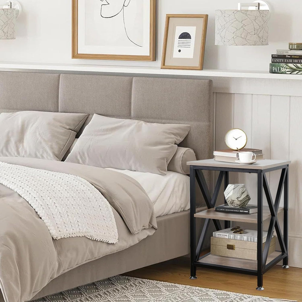 End Tables Living Room Set of 2, 16" D x 16" W x 24" H, Indoor...