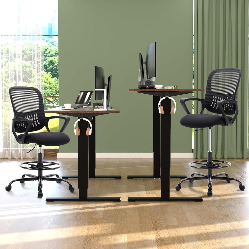 DUMOS Ergonomic Drafting Chair, Tall Office Chair for Standing Desk