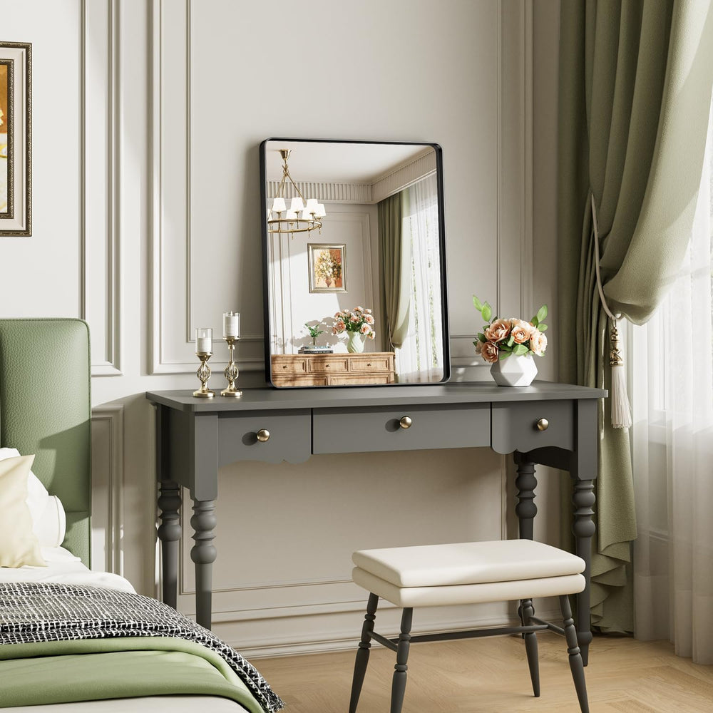 22X30 Black Bathroom Mirror for Over Sink, 2-Pack