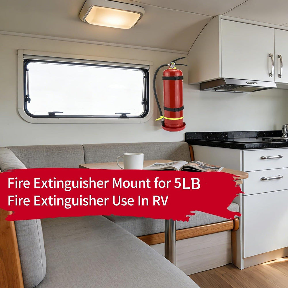 5LB Fire Extinguisher Mount with Quick Release Strap